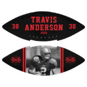 Photo, Name, Team Logo Red & Black Player アメリカンフットボール (パネル)