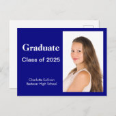 Photo Navy Blue卒業発表 ポストカード (正面/裏面)