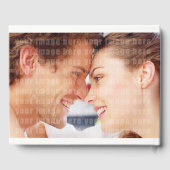 Photo Navy Blue Sunflower 結婚's ゲストブック (裏面)