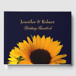 Photo Navy Blue Sunflower 結婚's ゲストブック