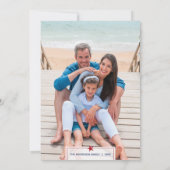 Photo NOEL #Nautical Fair Winds Red & Blue #Plaid シーズンカード (裏面)