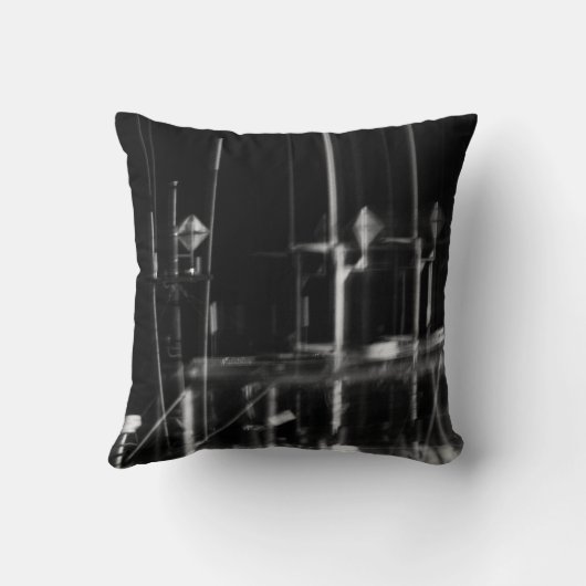 photo noir et blanc クッション (裏面)