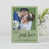 Photo Nothing Fancy Just Love Wedding Reception   招待状 (スタンド正面)