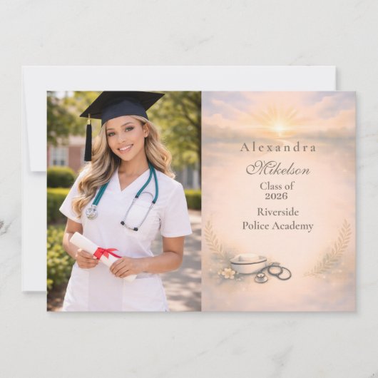 Photo Nursing Program Graduation Celebration 案内状 (正面)