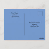 Photo of 海と聖書の聖句イザヤ43:2黒 ポストカード (裏面)