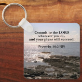 Photo of Atlantic Data with Bible Success Verse キーホルダー (正面)