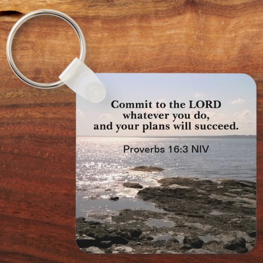 Photo of Atlantic Data with Bible Success Verse キーホルダー (正面)