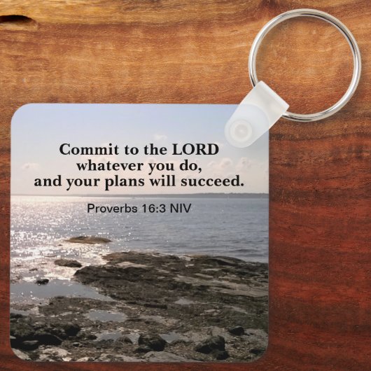 Photo of Atlantic Data with Bible Success Verse キーホルダー (裏面)