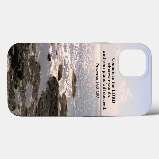 Photo of Atlantic Data with Bible Success Verse Case-Mate iPhoneケース (裏面 (横))