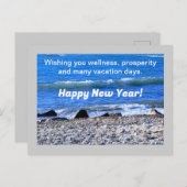 Photo of Blue海Happy New Year シーズンポストカード (正面/裏面)