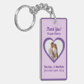 Photo of Coule inハート結婚式の引き出物Purple キーホルダー (正面左)