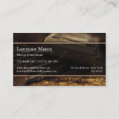 Photo of Dark Chocolate, Chocolatier Business Card 名刺 (裏面)