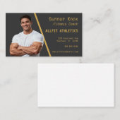 Photo of Fitness Coach Personal Trainer 名刺 (正面/裏面)