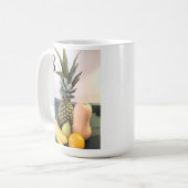 Photo of Fruit with Bible Verse カスタムイニシャル コーヒーマグカップ (正面左)