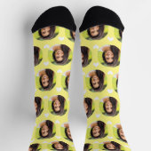 Photo Of Giral For Boyer Lt Yellowハート ソックス (上部)