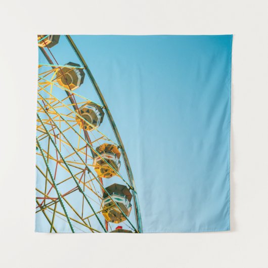 Photo of green Ferris wheel タペストリー (正面)