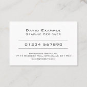 Photo of Holderを使用。グラフィックデザイナー 名刺 (裏面)