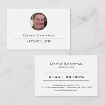 Photo of Holder on a Jeweler Business Card