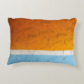 Photo of orange, white, and blue artwork アクセントクッション (裏面)