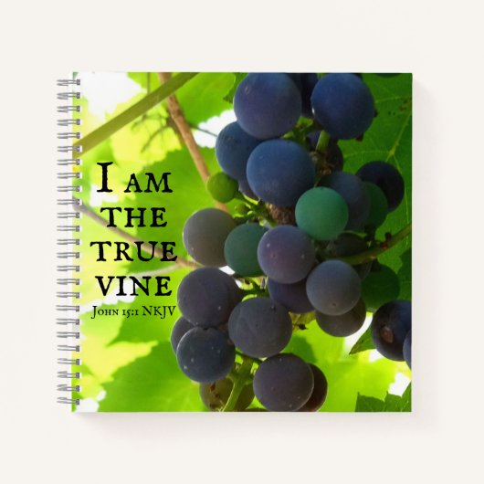 Photo of Purple Grude Gospel of John Bible Cets ノートブック (正面)