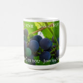 Photo of Purple Grues Gospel of John Bible Verse コーヒーマグカップ (正面右)