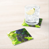 Photo of Purple Grues Gospel of John Bible Verse スクエアペーパーコースター (インサイチュ)