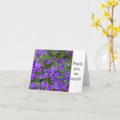 Photo of Purple Phlox flowers on a Thank カード (黄色い花)