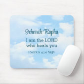 Photo of Sky I am the Lord Who Heals Bible Verse マウスパッド (マウス)