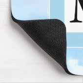 Photo of Soft Blue Sky カスタム独身のイニシャル マウスパッド (コーナー)