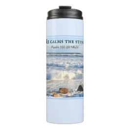 Photo of Stormy Sea He Calms the Storm Bible Verse タンブラー