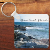 Photo of the Earth Bible Verse Metal キーホルダー (正面)