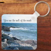 Photo of the Earth Bible Verse Metal キーホルダー (裏面)