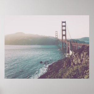 Photo of the Golden Gate Bridge in San Francisco ポスター