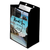 Photo of Tropical Island Coast & Seaありがとう ミディアムペーパーバッグ (裏面アングル)