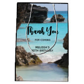 Photo of Tropical Island Coast & Seaありがとう ミディアムペーパーバッグ (裏面)