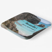 Photo of Tropical Island Coast & Sea誕生日 ペーパープレート (傾斜あり)