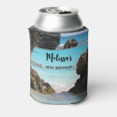 Photo of Tropical Island Coast & Sea誕生日 缶クーラー (缶裏面)