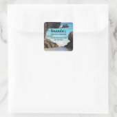 Photo of Tropical Island Coast & Sea Business スクエアシール (バッグ)