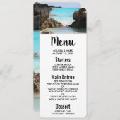 Photo of Tropical Island Coast & Sea Menu 招待状 (正面/裏面)
