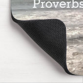 Photo of Wavy Shore Proverbs Bible Verse マウスパッド (コーナー)
