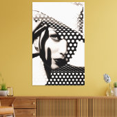 Photo of Women in Black & White Women Classy キャンバスプリント (インサイチュ (リビング))