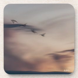 photo oiseaux abstraite コースター