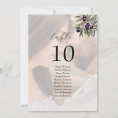 Photo Olive Ivory Wedding Seating Chart (正面)