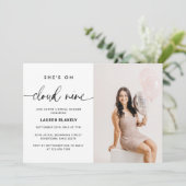 Photo On Cloud Nineブライダルシャワー 招待状 (スタンド正面)