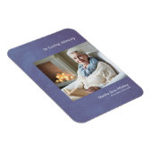 Photo One Remember 親愛 Blue Metallicフェイク Effect マグネット (右側)