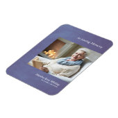 Photo One Remember 親愛 Blue Metallicフェイク Effect マグネット (左側)