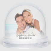 Photo Our First Christmas Elegant Script Newlywed (裏面)