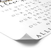 Photo Our Love Storyタイムライ結婚ンのサイン ポスター (角)