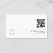 Photo Overlay Logo QR Code Hair Studio 名刺 (裏面)
