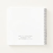 Photo Overlay Wishes New Mr. Mrs. Guest Book ノートブック (裏面)